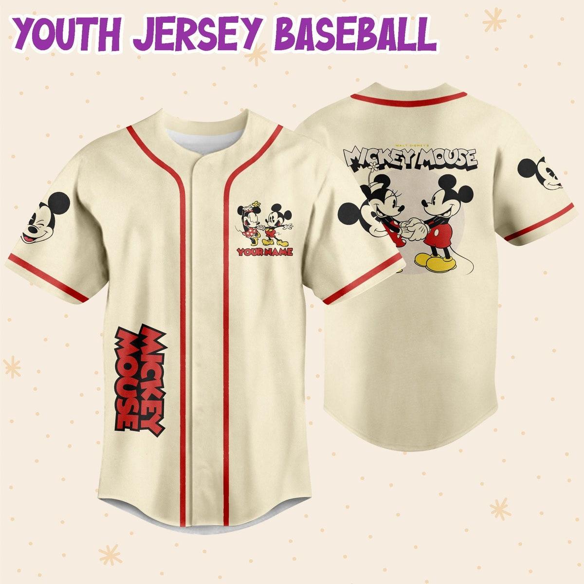 Mckenzieshoponline Mickey Classic Love Name Disney Personalized Baseball Jersey For Fans - Image 6