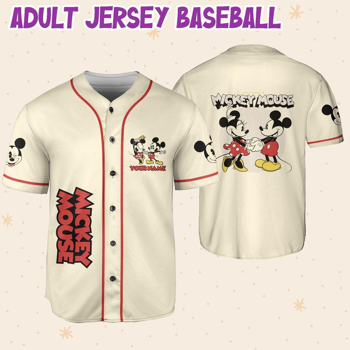 Mckenzieshoponline Mickey Classic Love Name Disney Personalized Baseball Jersey For Fans - Image 7