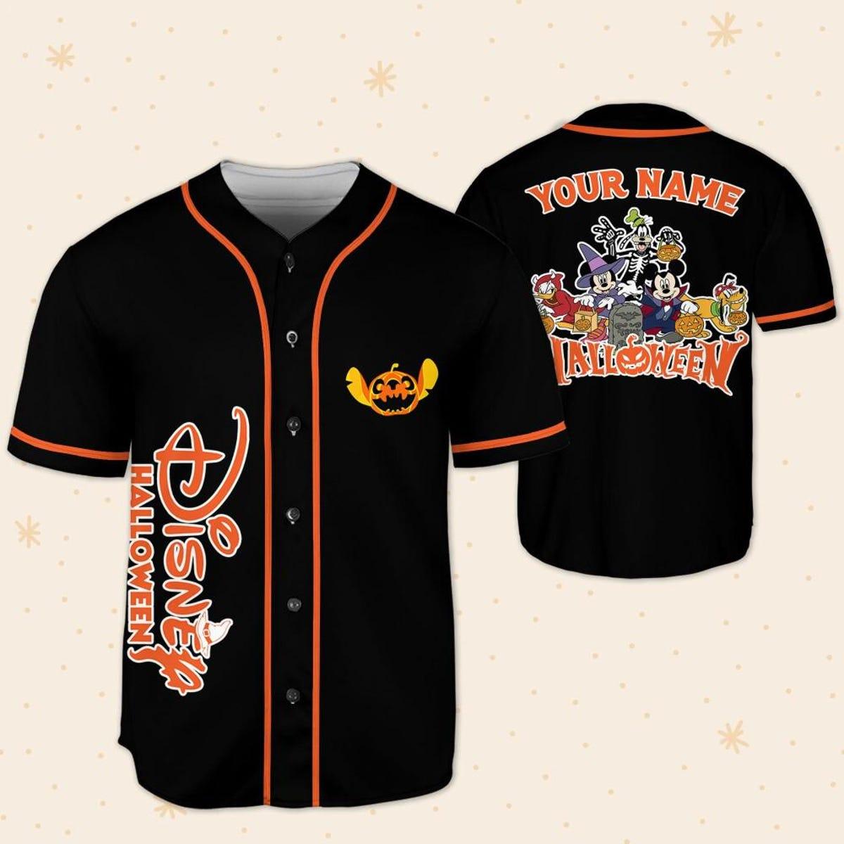 Mckenzieshoponline Mickey Mouse And Friends Halloween Personalized Baseball Jersey For Fans - Image 6