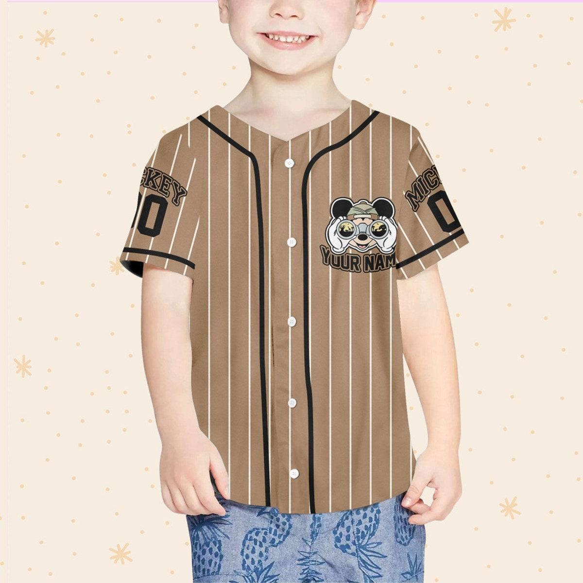 Mckenzieshoponline Mickey Mouse Safari Name Disney Personalized Baseball Jersey For Fans - Image 5
