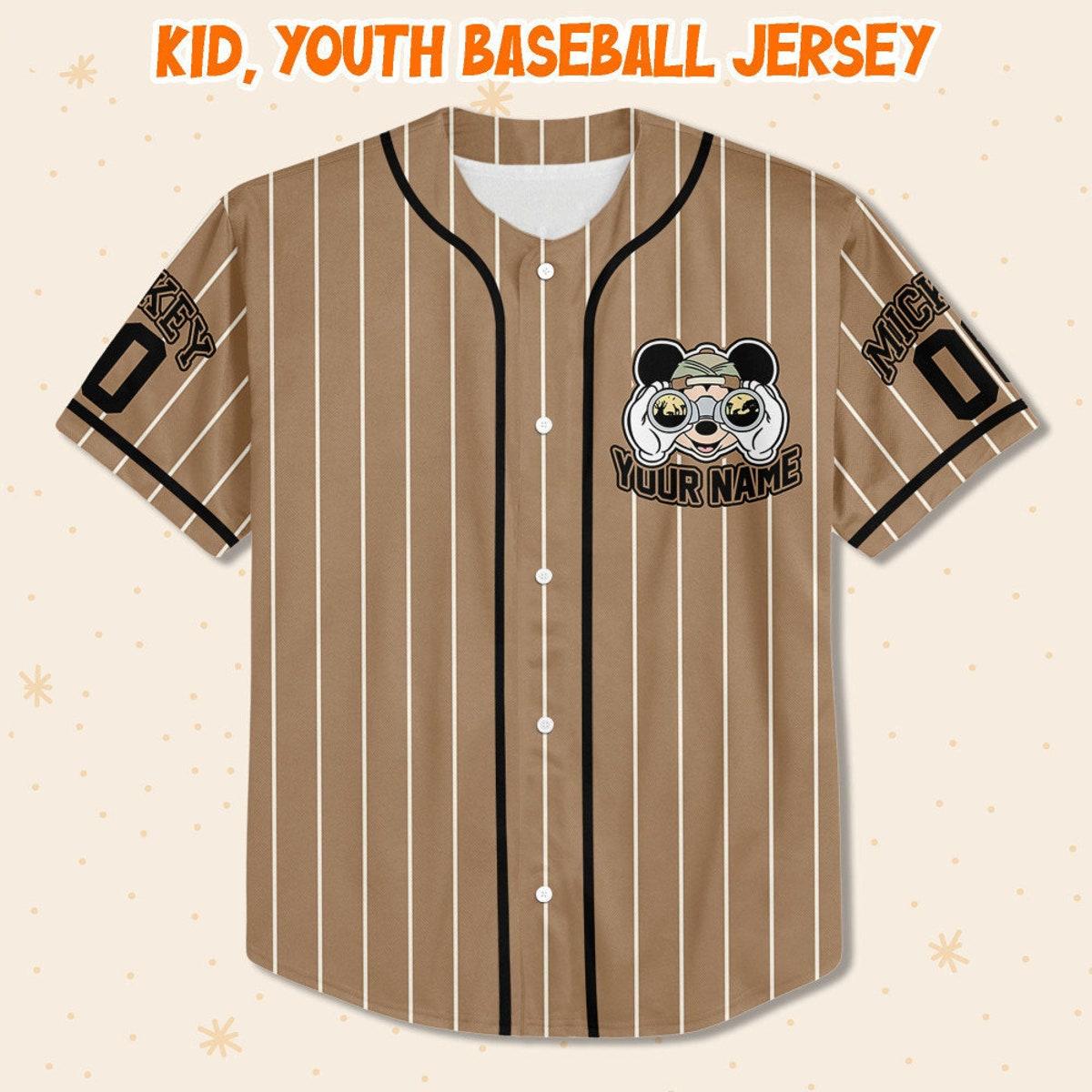 Mckenzieshoponline Mickey Mouse Safari Name Disney Personalized Baseball Jersey For Fans - Image 3