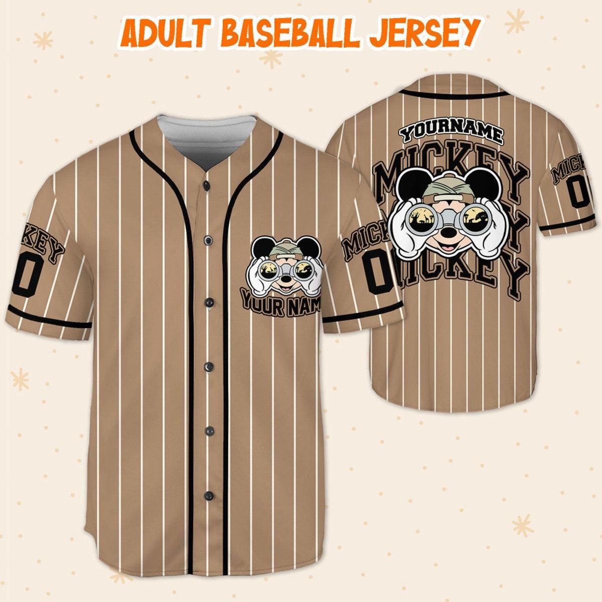 Mckenzieshoponline Mickey Mouse Safari Name Disney Personalized Baseball Jersey For Fans - Image 6