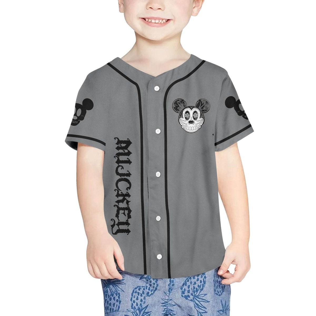 Mckenzieshoponline Mickey Mouse Sugar Skull Personalized Baseball Jersey For Fans - Image 5
