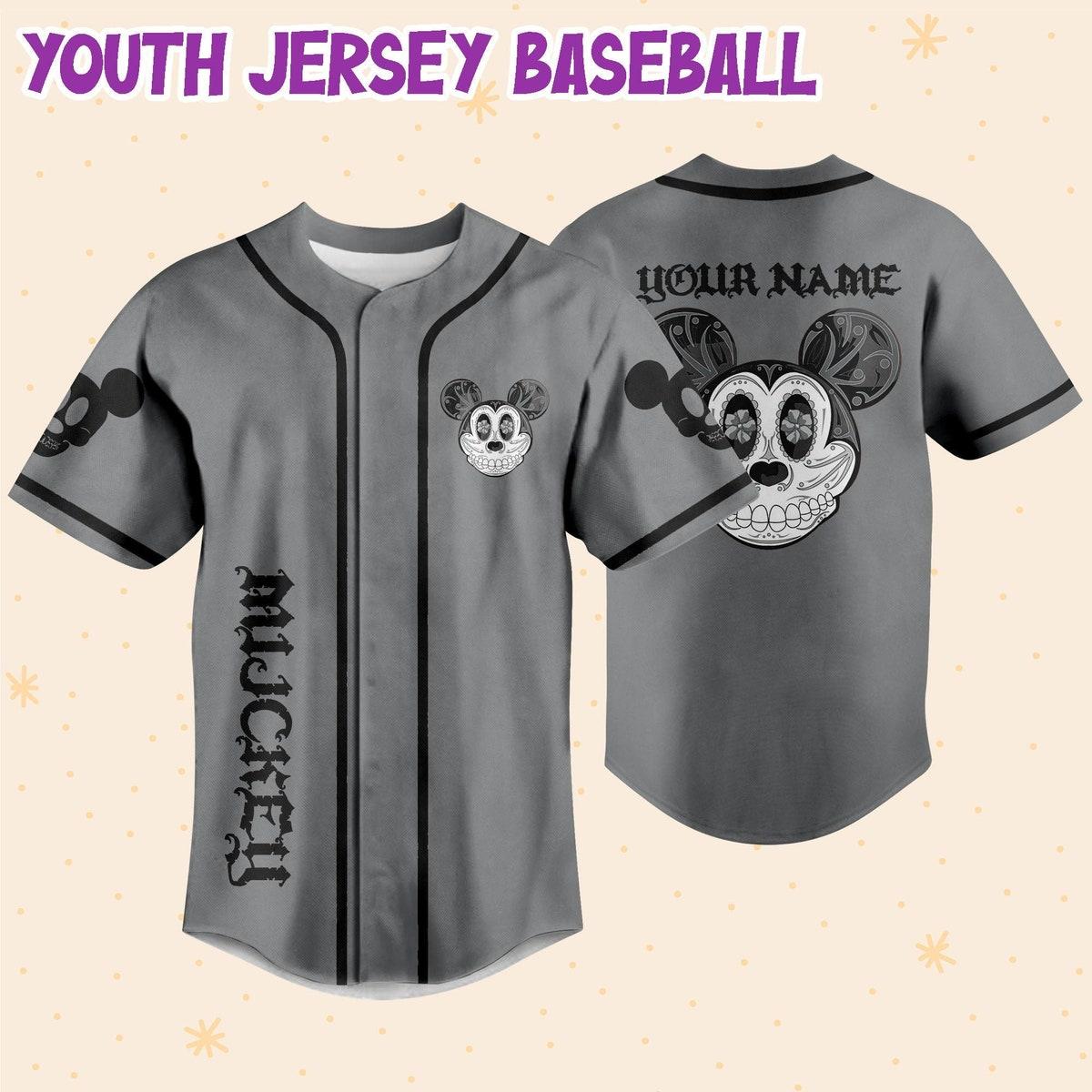 Mckenzieshoponline Mickey Mouse Sugar Skull Personalized Baseball Jersey For Fans - Image 6