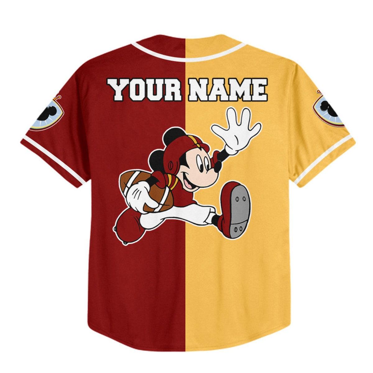 Mckenzieshoponline Mickey Rugby Red Sports Disney Personalized Baseball Jersey For Fans - Image 4