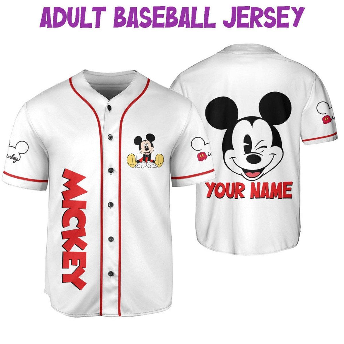 Mckenzieshoponline Mikey Disney Smile White Personalized Baseball Jersey For Fans - Image 7