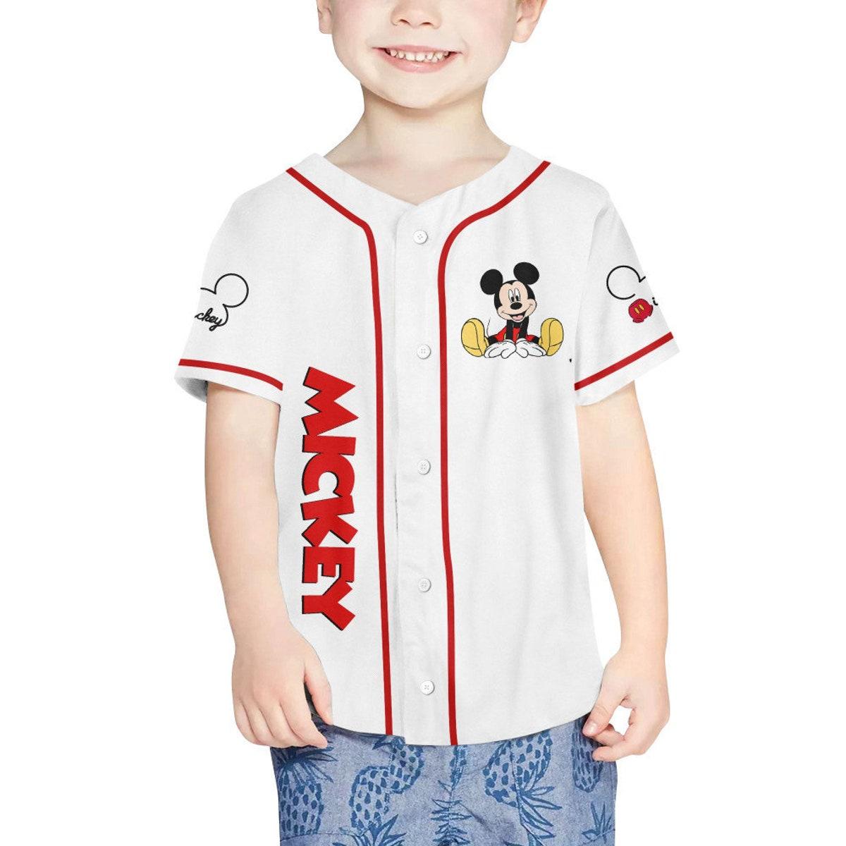Mckenzieshoponline Mikey Disney Smile White Personalized Baseball Jersey For Fans - Image 5