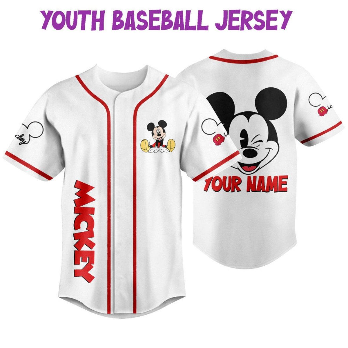 Mckenzieshoponline Mikey Disney Smile White Personalized Baseball Jersey For Fans - Image 6
