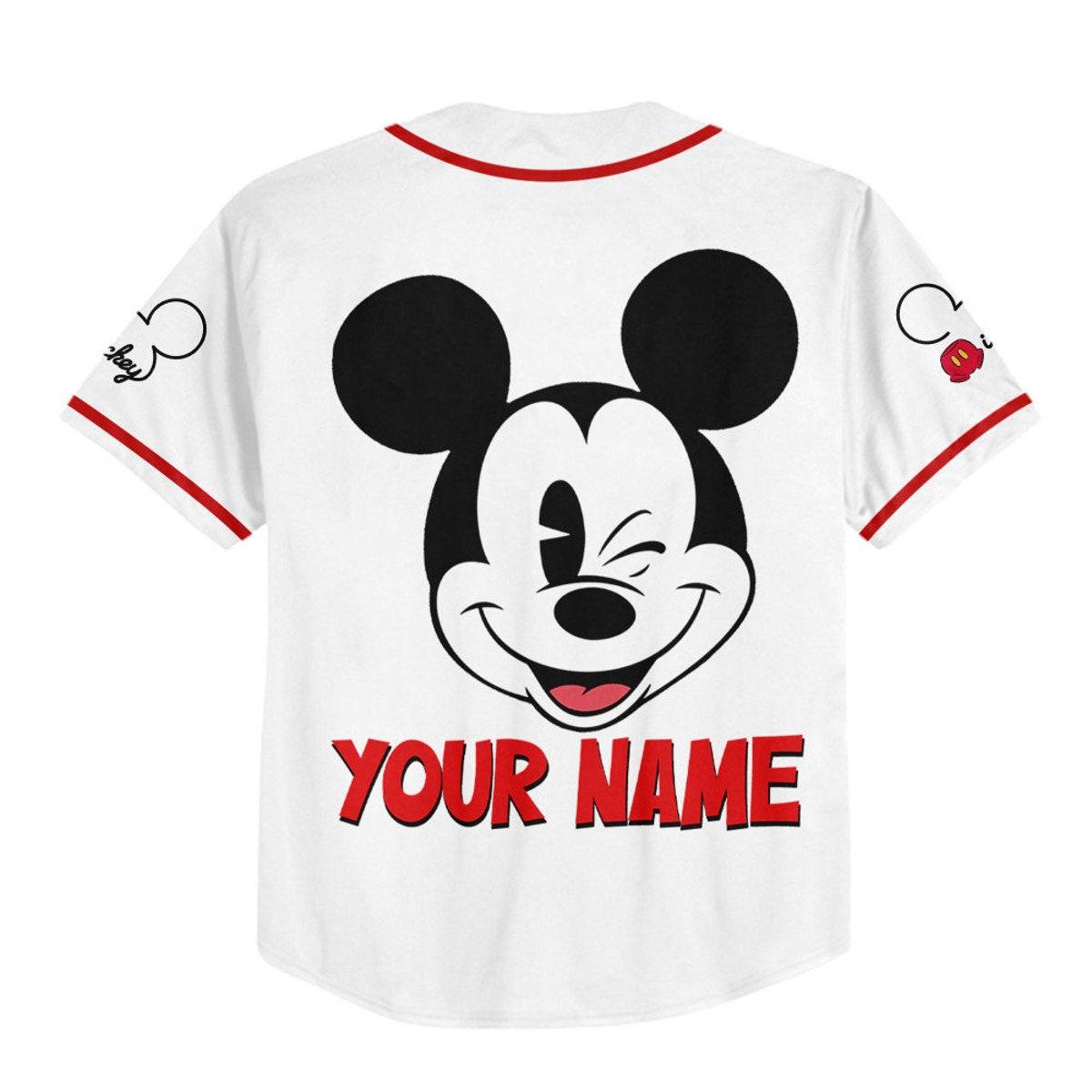 Mckenzieshoponline Mikey Disney Smile White Personalized Baseball Jersey For Fans - Image 4