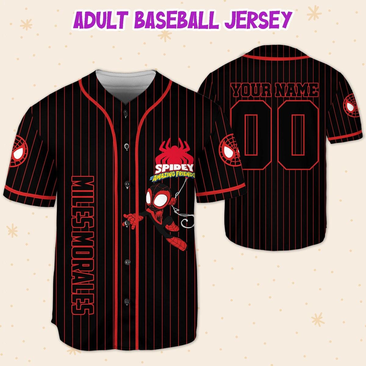 Mckenzieshoponline Miles Morales Spidey and His Amazing Friends Personalized Baseball Jersey For Fans - Image 6
