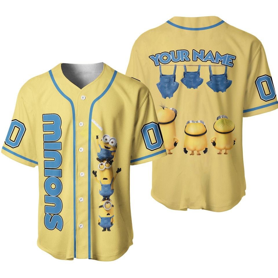 Mckenzieshoponline Minions Personalized Baseball Jersey For Fans