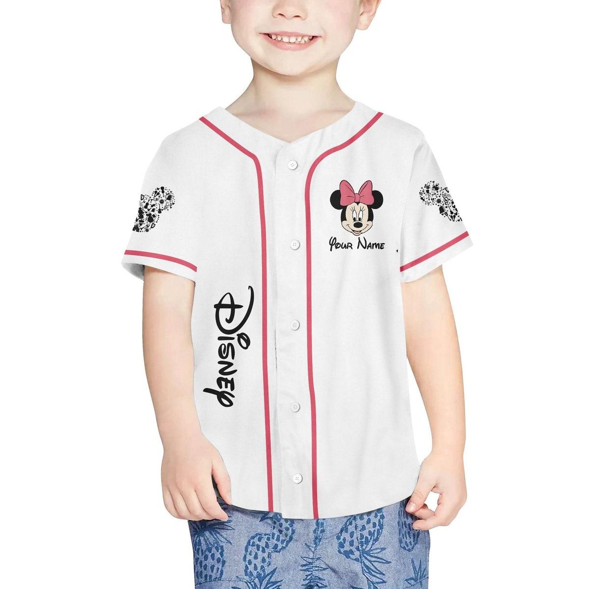 Mckenzieshoponline Minnie Music Kids Personalized Baseball Jersey For Fans - Image 5