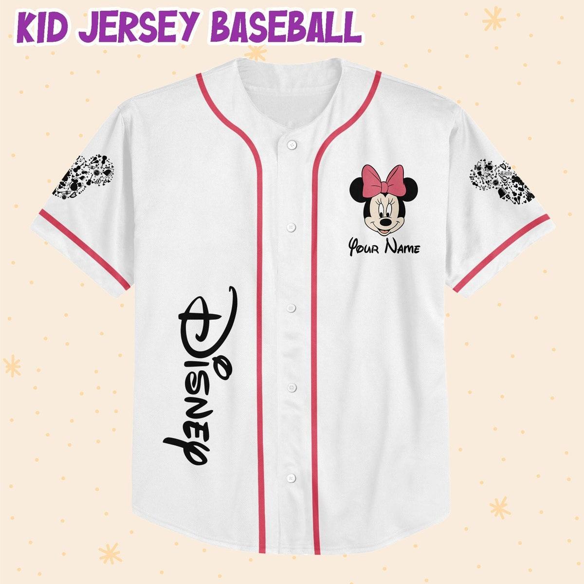 Mckenzieshoponline Minnie Music Kids Personalized Baseball Jersey For Fans - Image 3