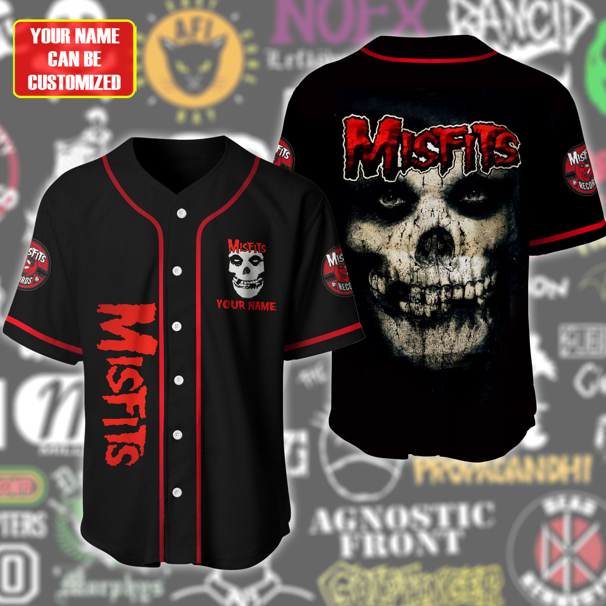 Jerseytrend Misfits Personalized Baseball Jersey For Fans - Image 2