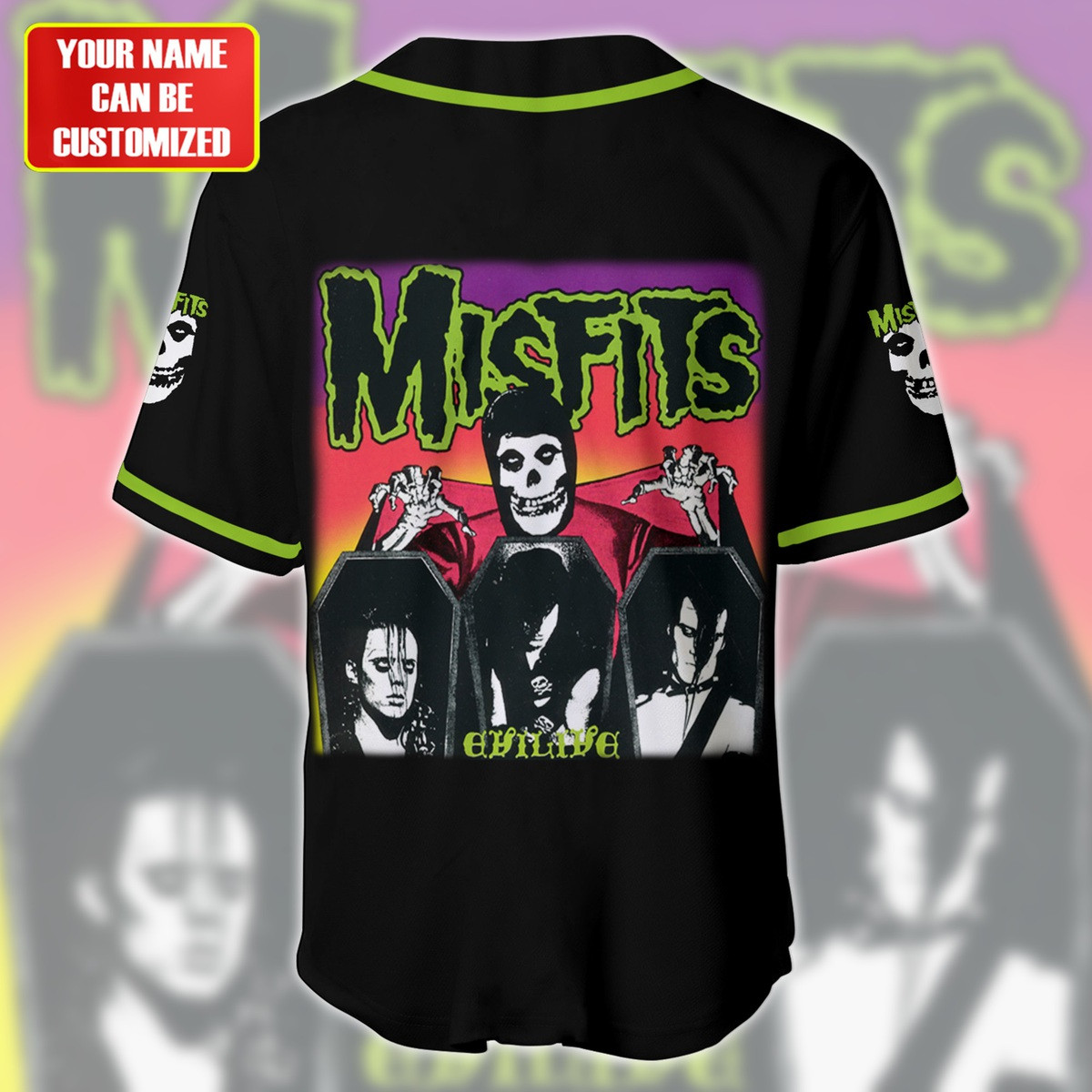 Jerseytrend Misfits  Personalized Baseball Jersey For Fans - Image 4