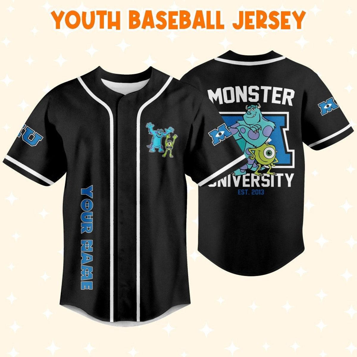 Mckenzieshoponline Monsters Inc Retro Monsters University Personalized Baseball Jersey For Fans - Image 6