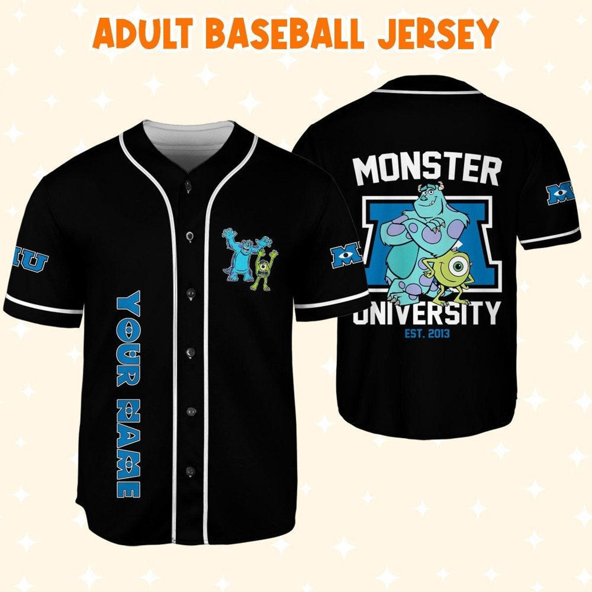 Mckenzieshoponline Monsters Inc Retro Monsters University Personalized Baseball Jersey For Fans - Image 7