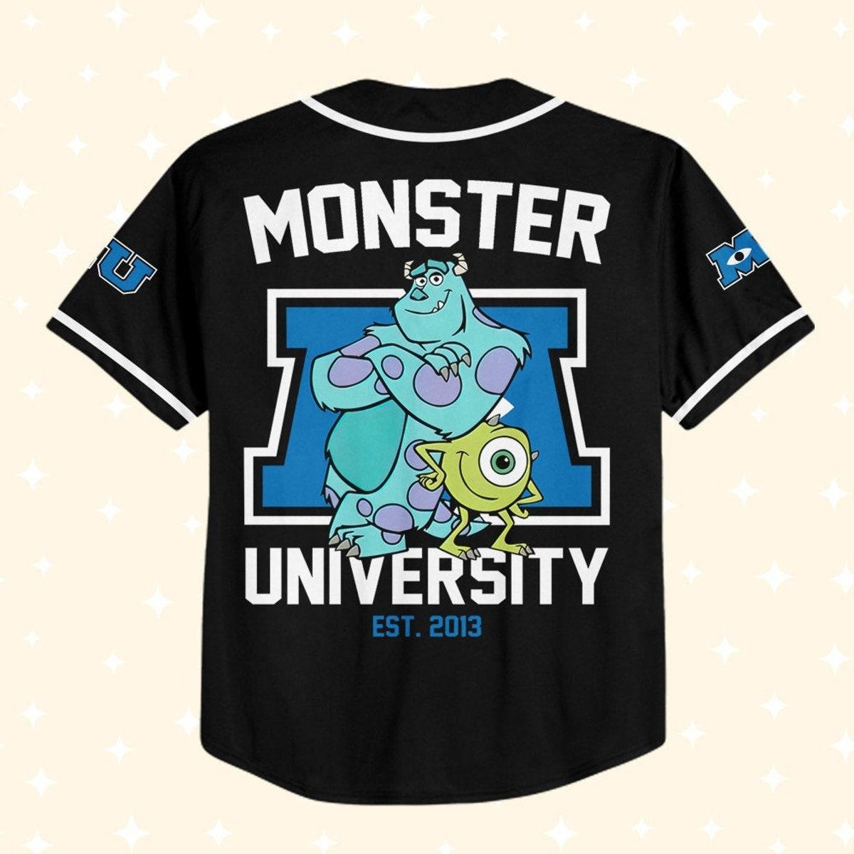 Mckenzieshoponline Monsters Inc Retro Monsters University Personalized Baseball Jersey For Fans - Image 4
