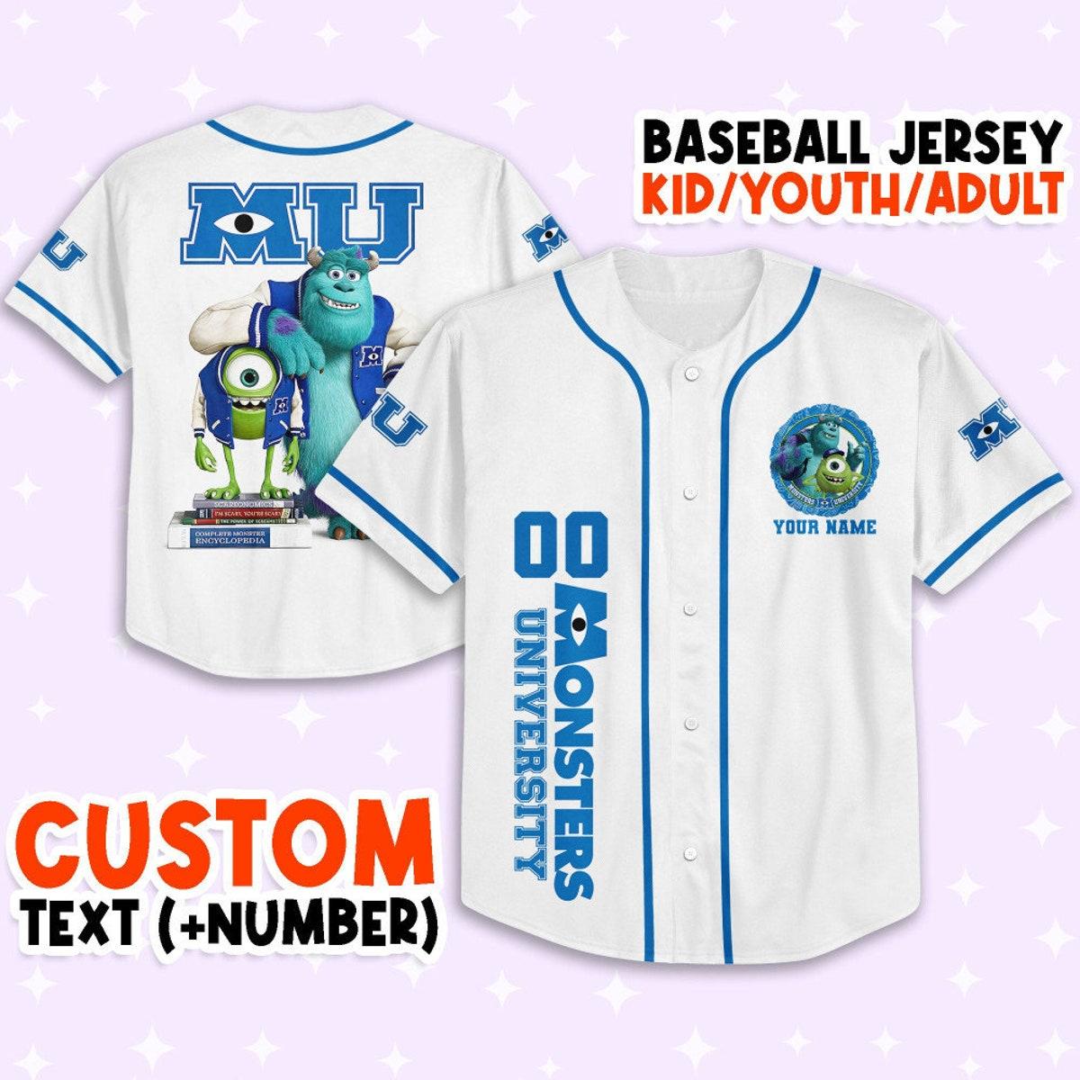 Mckenzieshoponline Monsters Inc University Disney Personalized Baseball Jersey For Fans