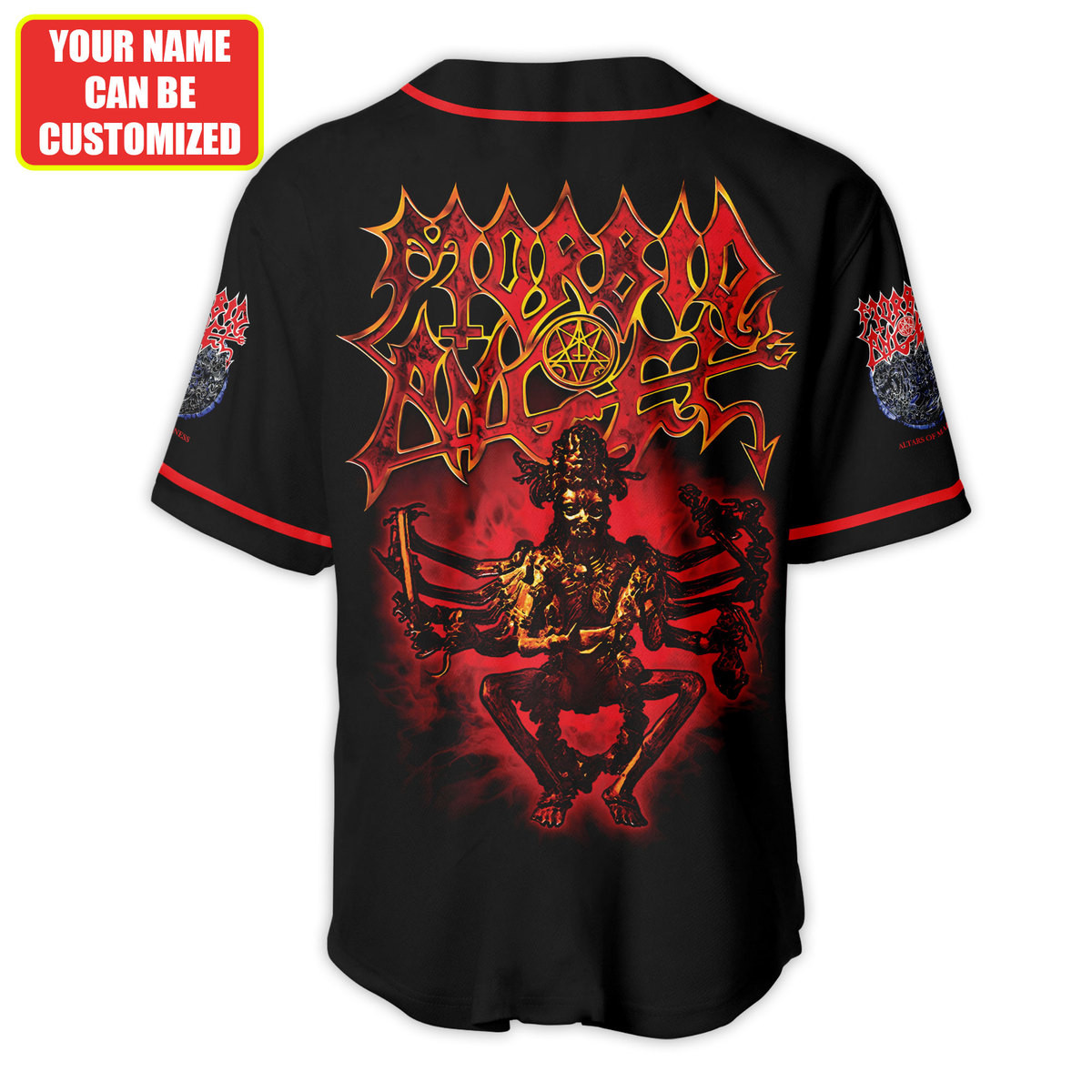 Jerseytrend Morbid Angel Band Personalized Baseball Jersey For Fans - Image 6