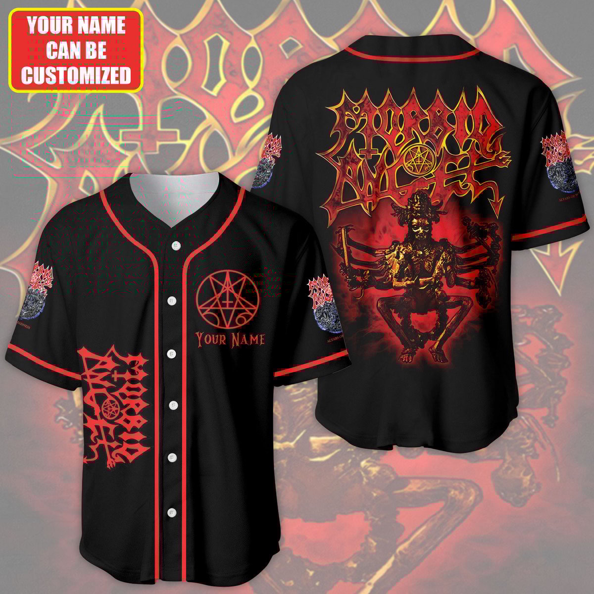 Jerseytrend Morbid Angel Band Personalized Baseball Jersey For Fans