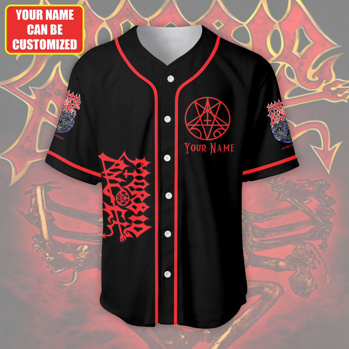Jerseytrend Morbid Angel Band Personalized Baseball Jersey For Fans - Image 2