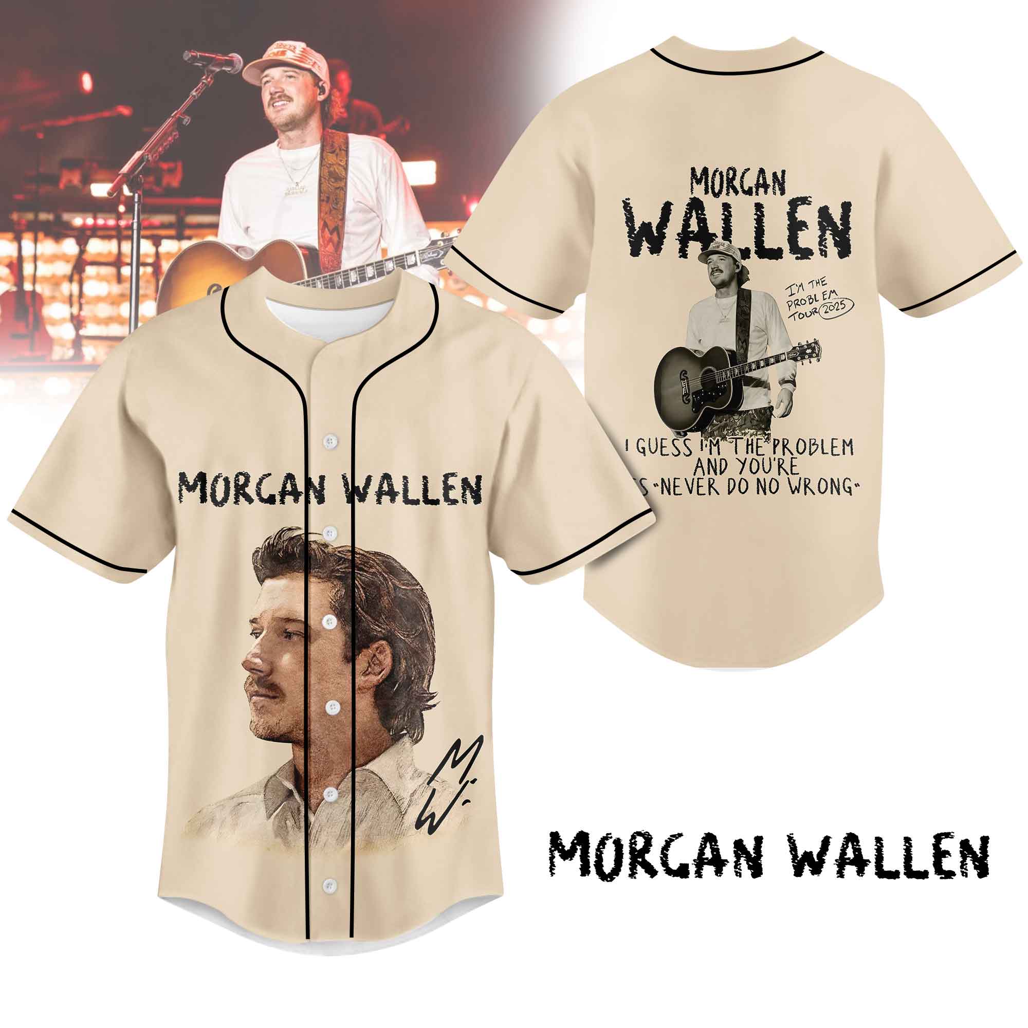 Mckenzieshoponline Morgan Wallen Personalized Baseball Jersey For Fans