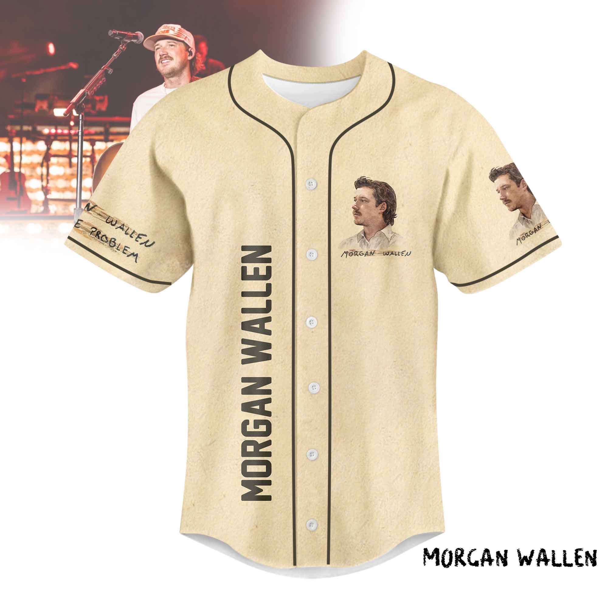 Mckenzieshoponline Morgan Wallen Personalized Baseball Jersey For Fans - Image 2