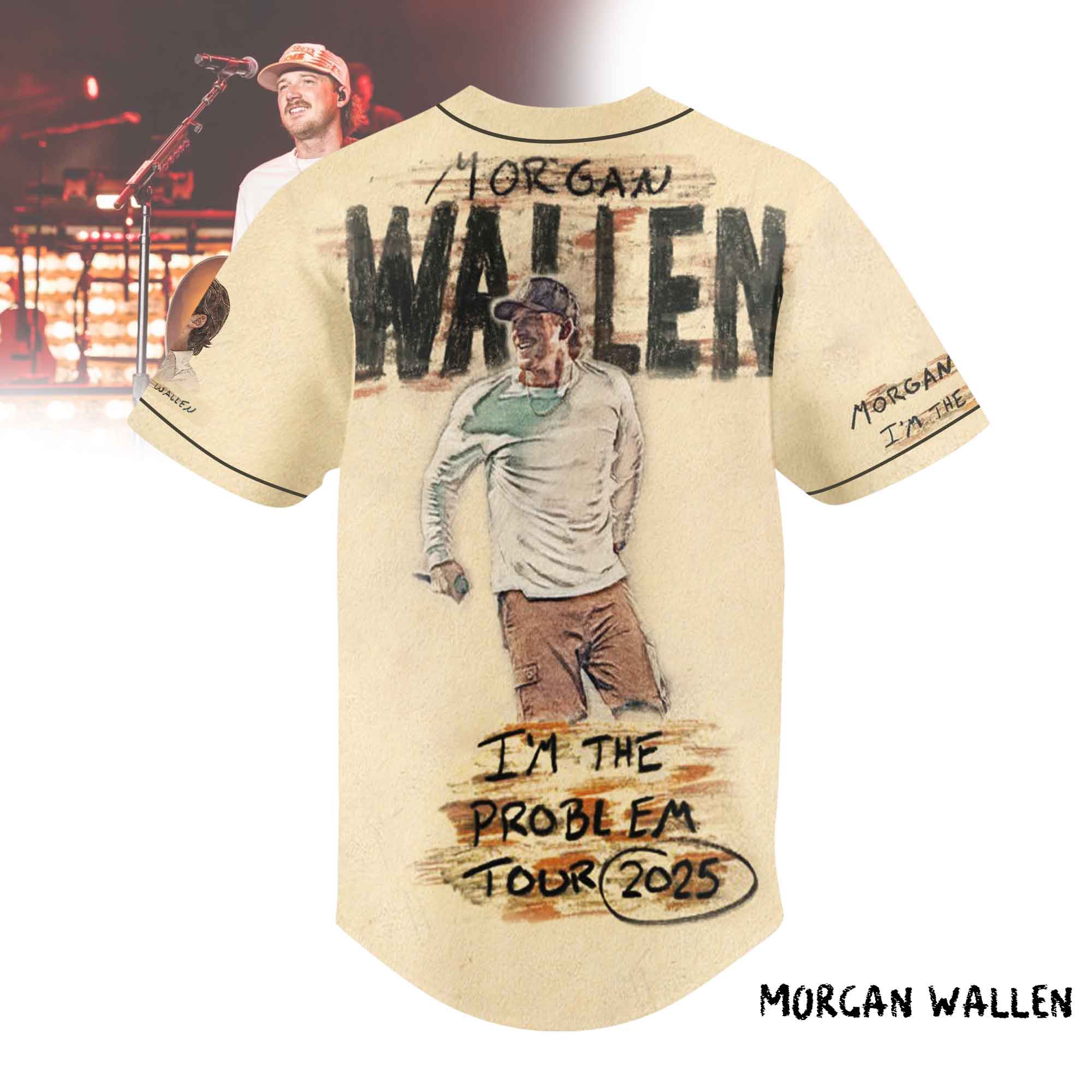 Mckenzieshoponline Morgan Wallen Personalized Baseball Jersey For Fans - Image 3