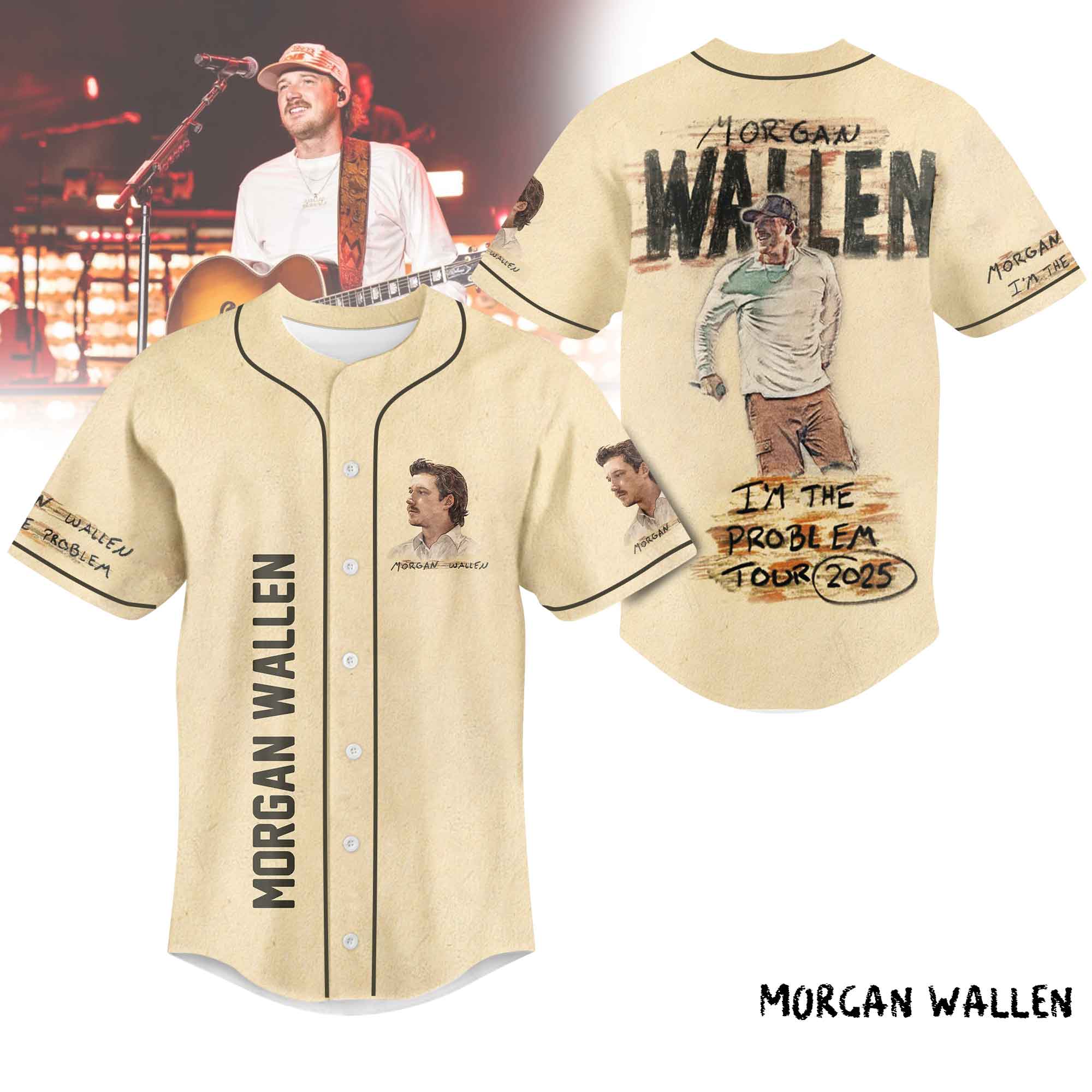 Mckenzieshoponline Morgan Wallen Personalized Baseball Jersey For Fans