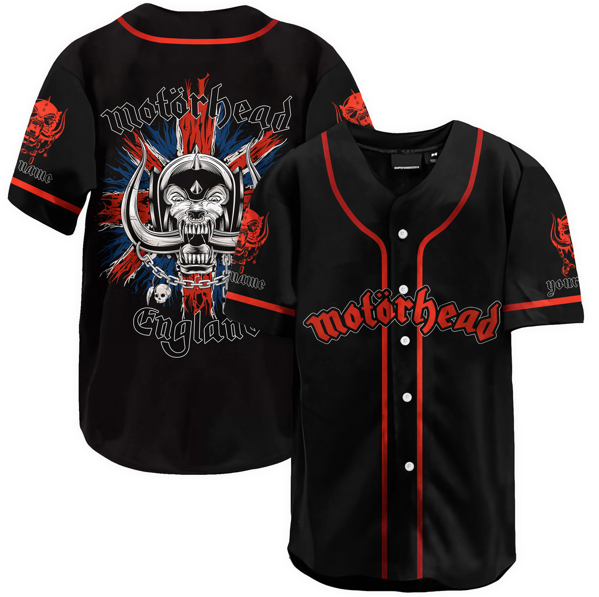 Jerseytrend Motörhead Band Personalized Baseball Jersey For Fans - Image 2