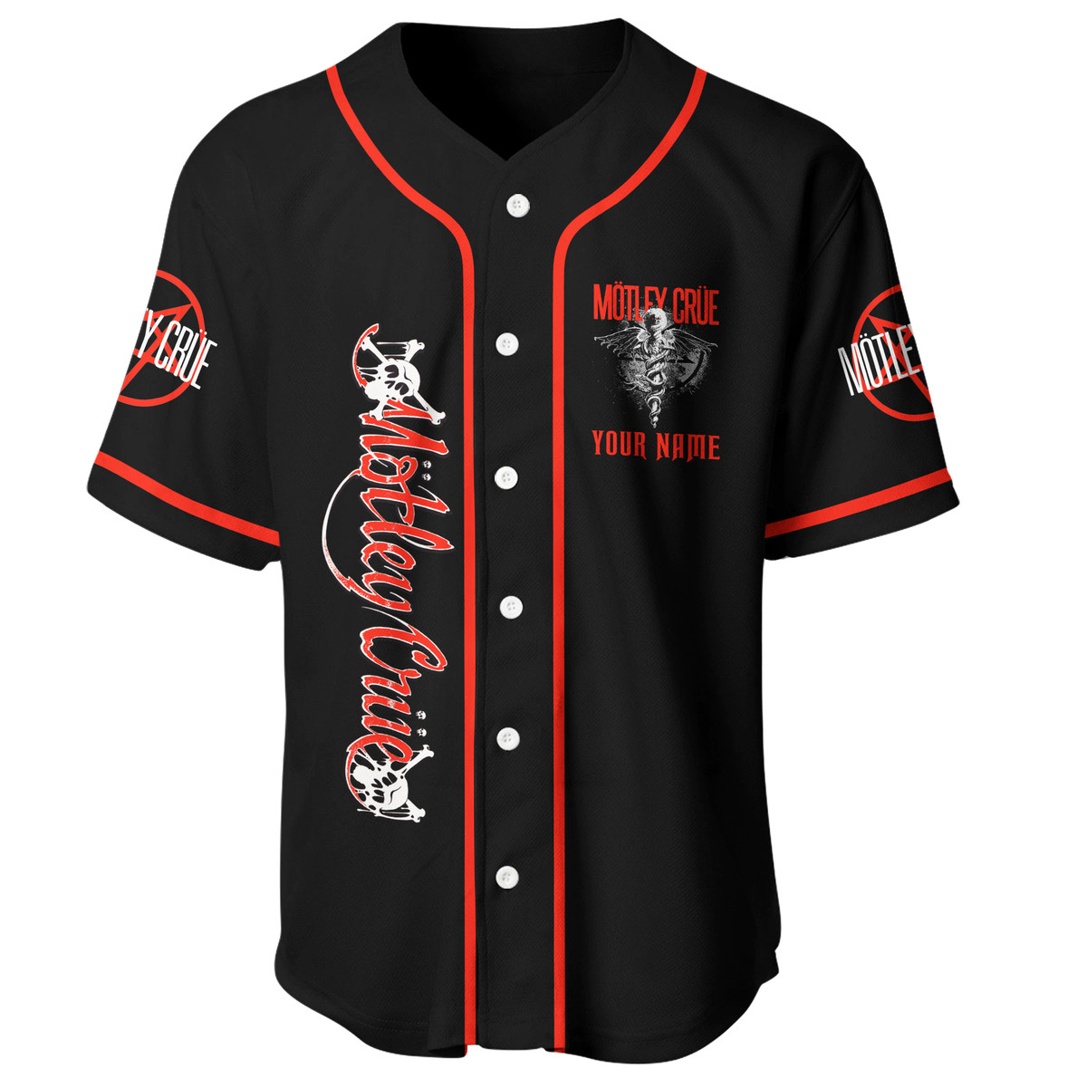 Jerseytrend Mötley Crü Band Dr Feel Good Personalized Baseball Jersey For Fans - Image 4