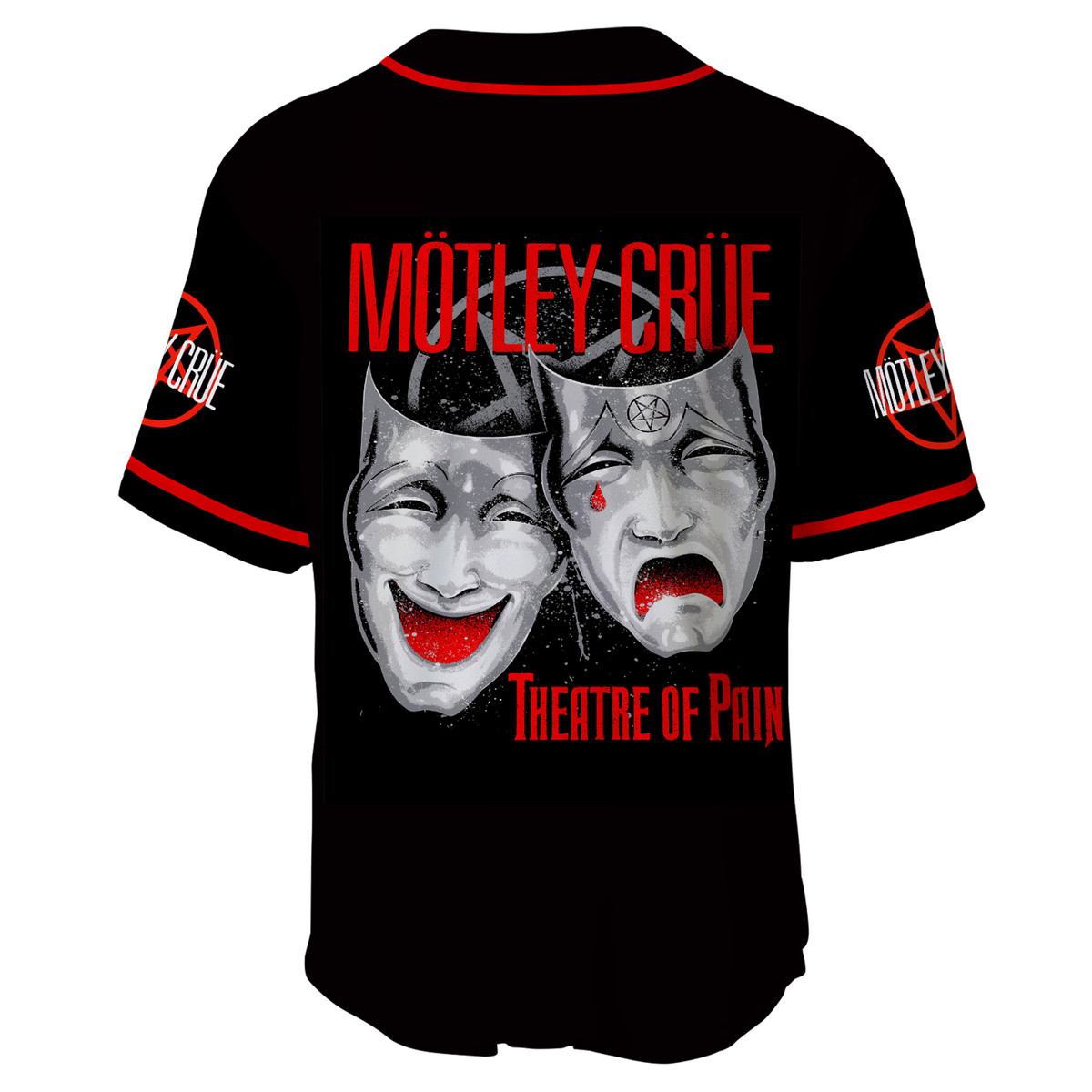Jerseytrend Mötley Crü Band Theatre Of Pain Personalized Baseball Jersey For Fans - Image 5