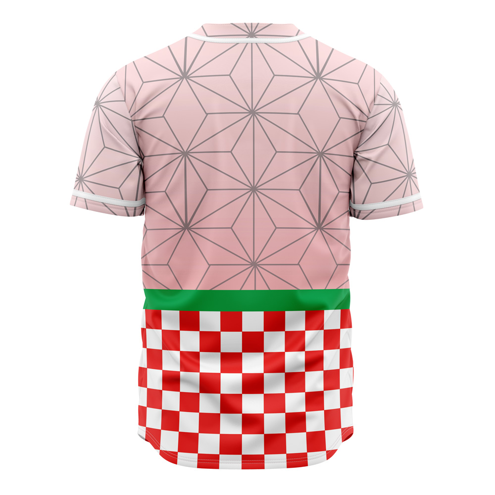 Mckenzieshoponline Nezuko Kamado Demon Slayer Personalized Baseball Jersey For Fans - Image 3