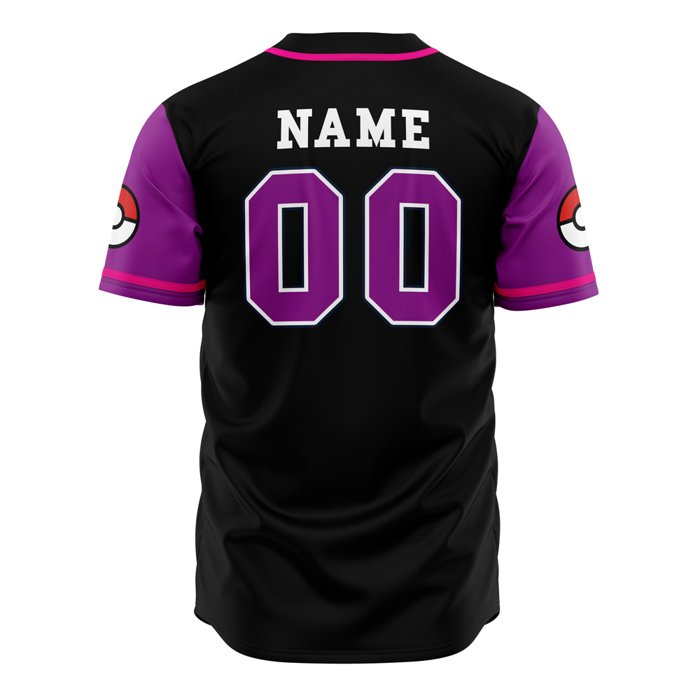 Mckenzieshoponline Night Shades Ghost Type Pokemon Personalized Baseball Jersey For Fans - Image 3
