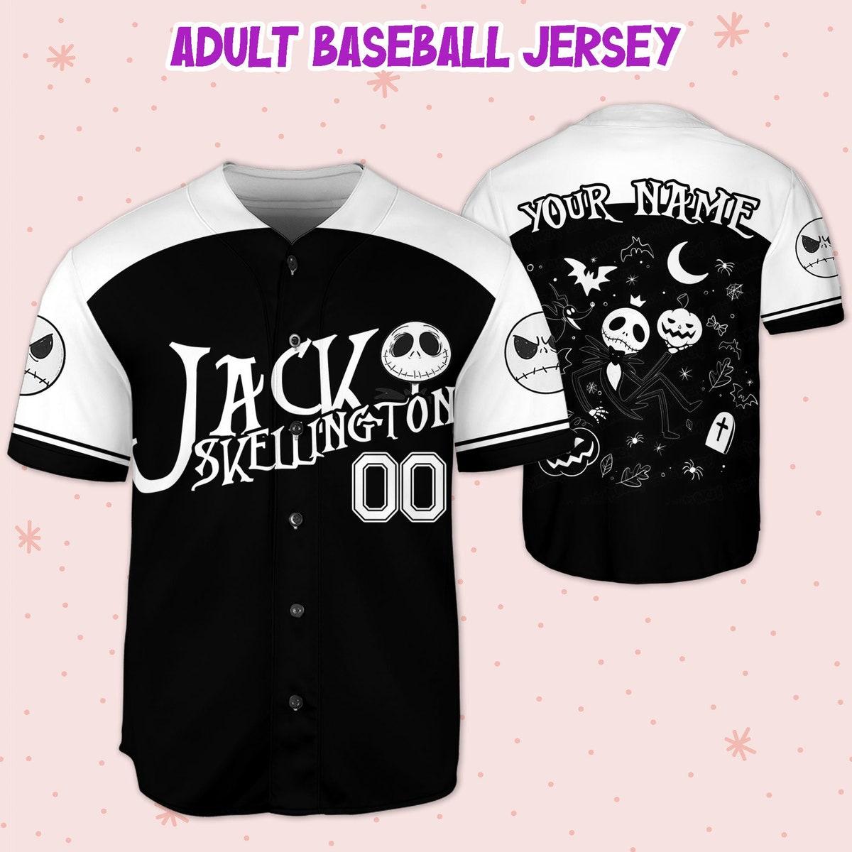 Mckenzieshoponline Nightmare Before Christmas Jack Skellington Personalized Baseball Jersey For Fans - Image 6