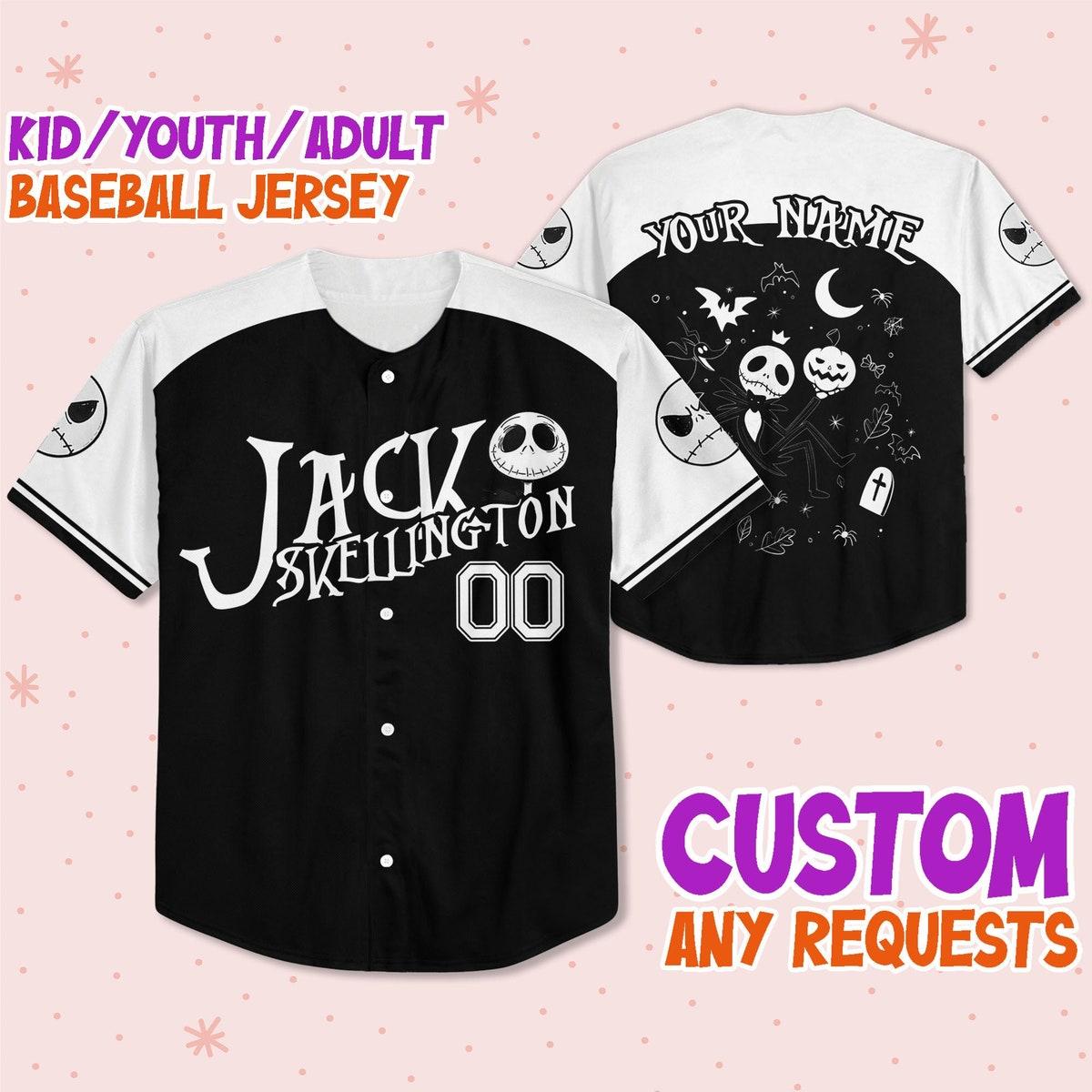 Mckenzieshoponline Nightmare Before Christmas Jack Skellington Personalized Baseball Jersey For Fans - Image 2