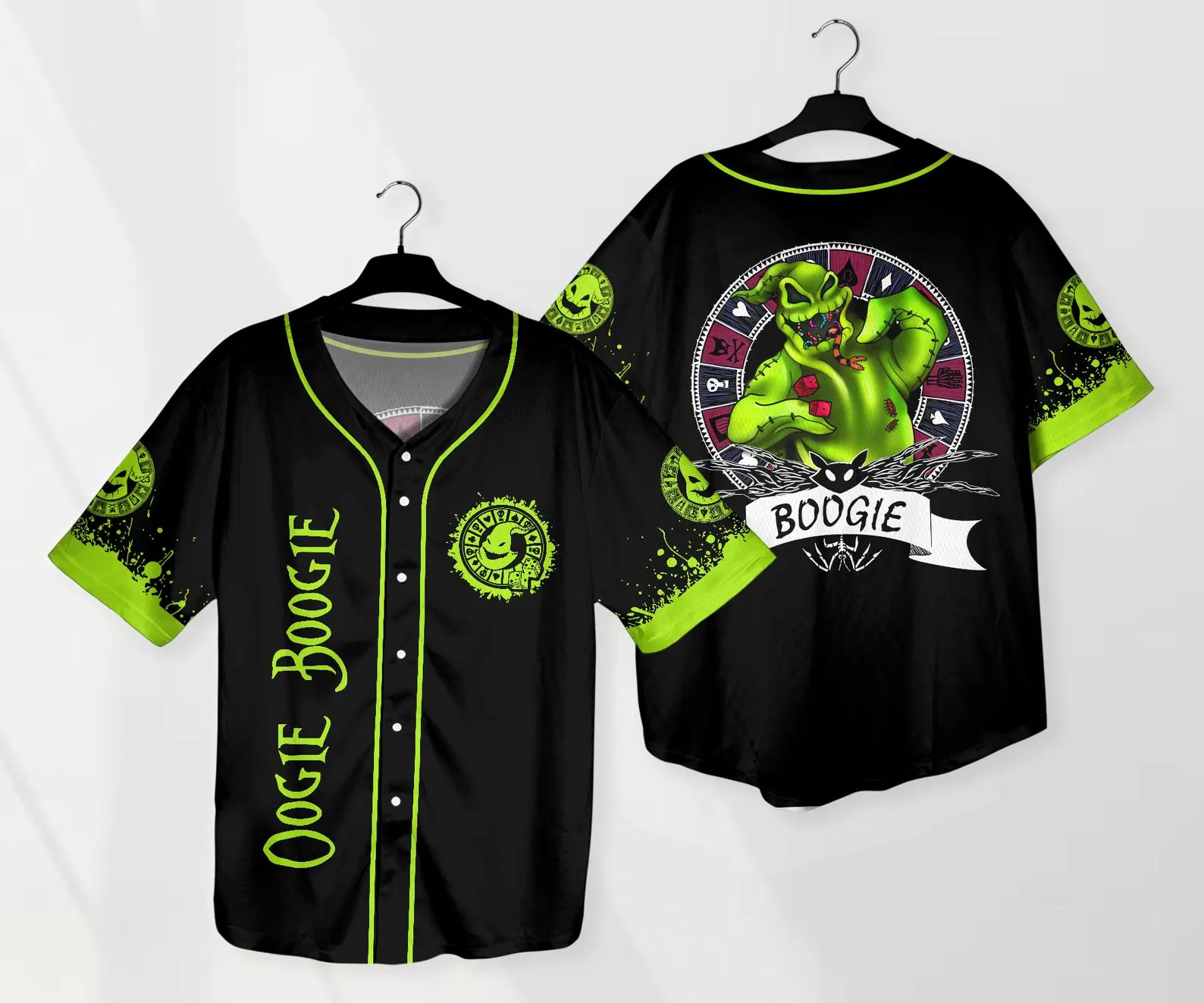Jerseytrend Nightmare Before Oogle Boogie Personalized Baseball Jersey For Fans