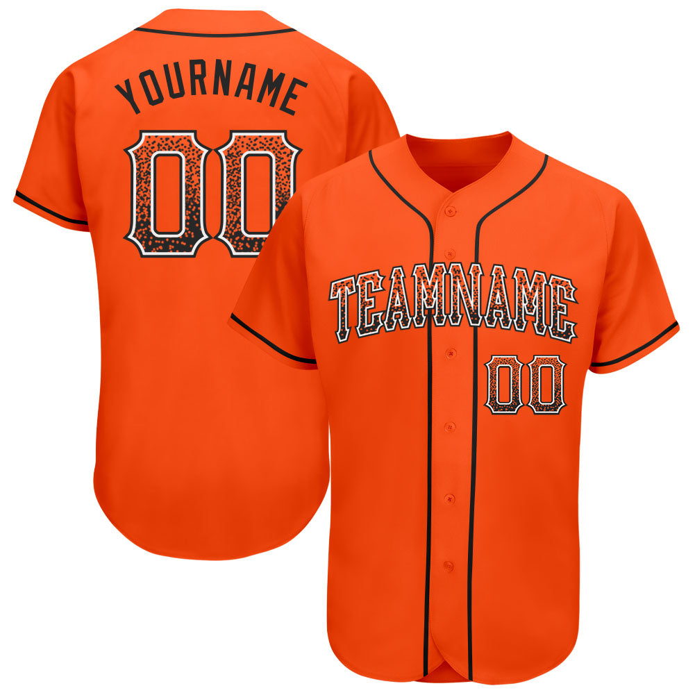 Jerseytrend Orange Black White Drift Fashion Personalized Baseball Jersey For Fans
