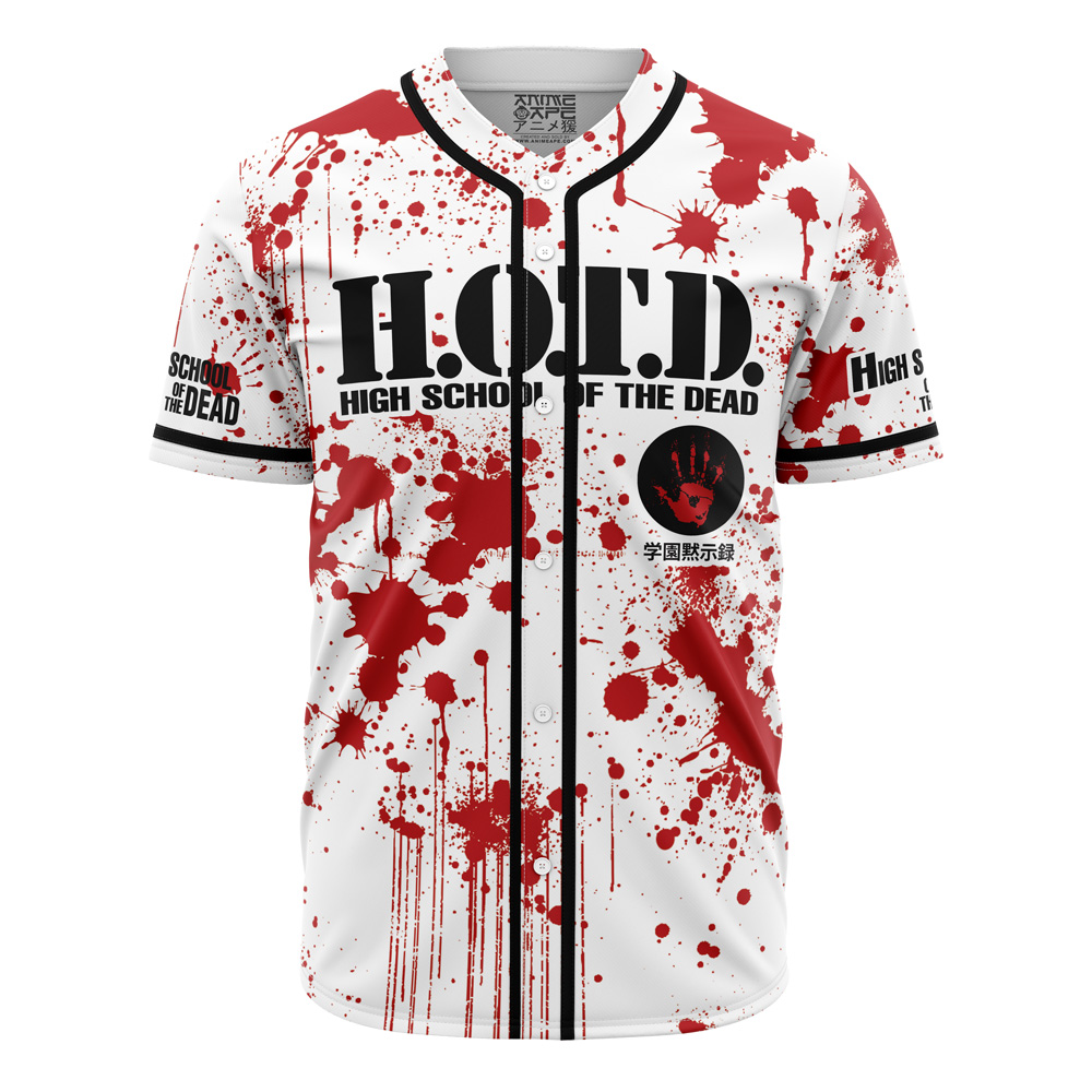 Mckenzieshoponline Outbreak High School of the Dead Personalized Baseball Jersey For Fans