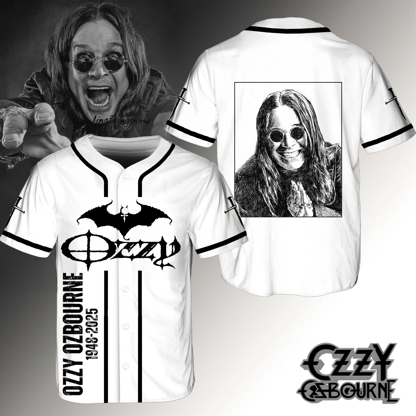 Mckenzieshoponline Ozzy Osbourne Personalized Baseball Jersey For Fans