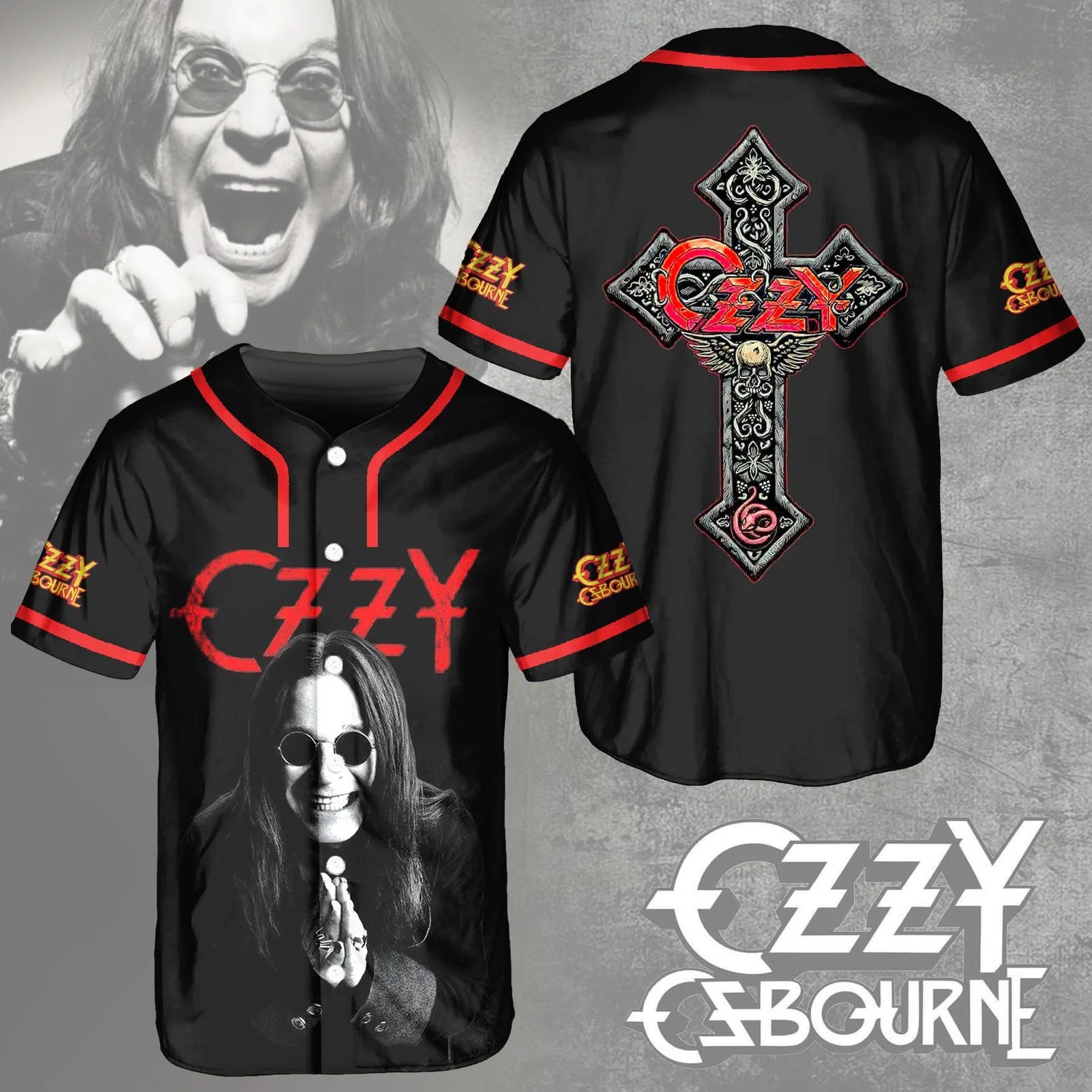 Mckenzieshoponline Ozzy Osbourne Personalized Baseball Jersey For Fans