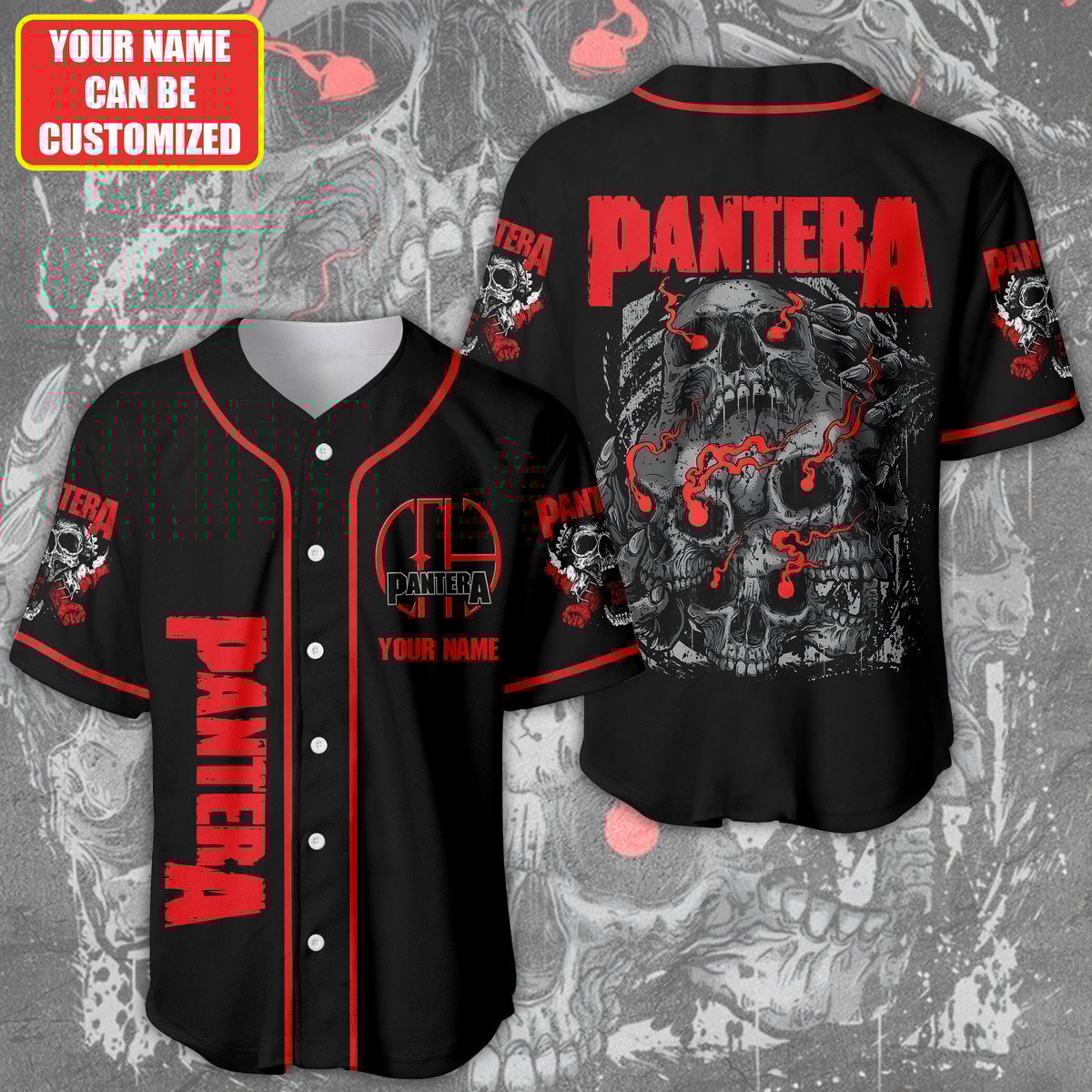 Jerseytrend Pantera Band Personalized Baseball Jersey For Fans