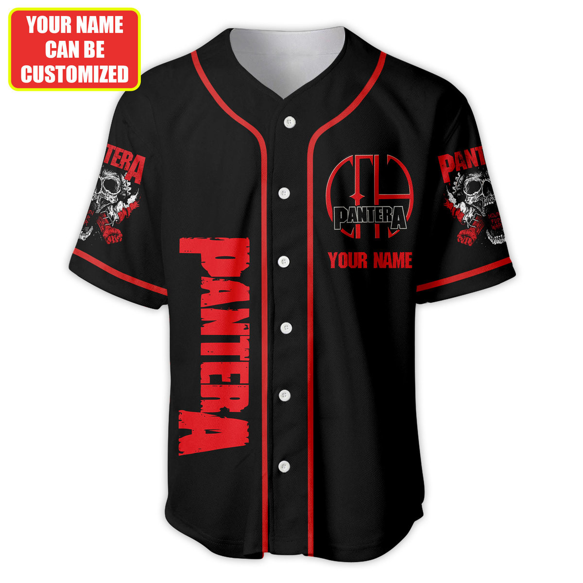 Jerseytrend Pantera Band Personalized Baseball Jersey For Fans - Image 4