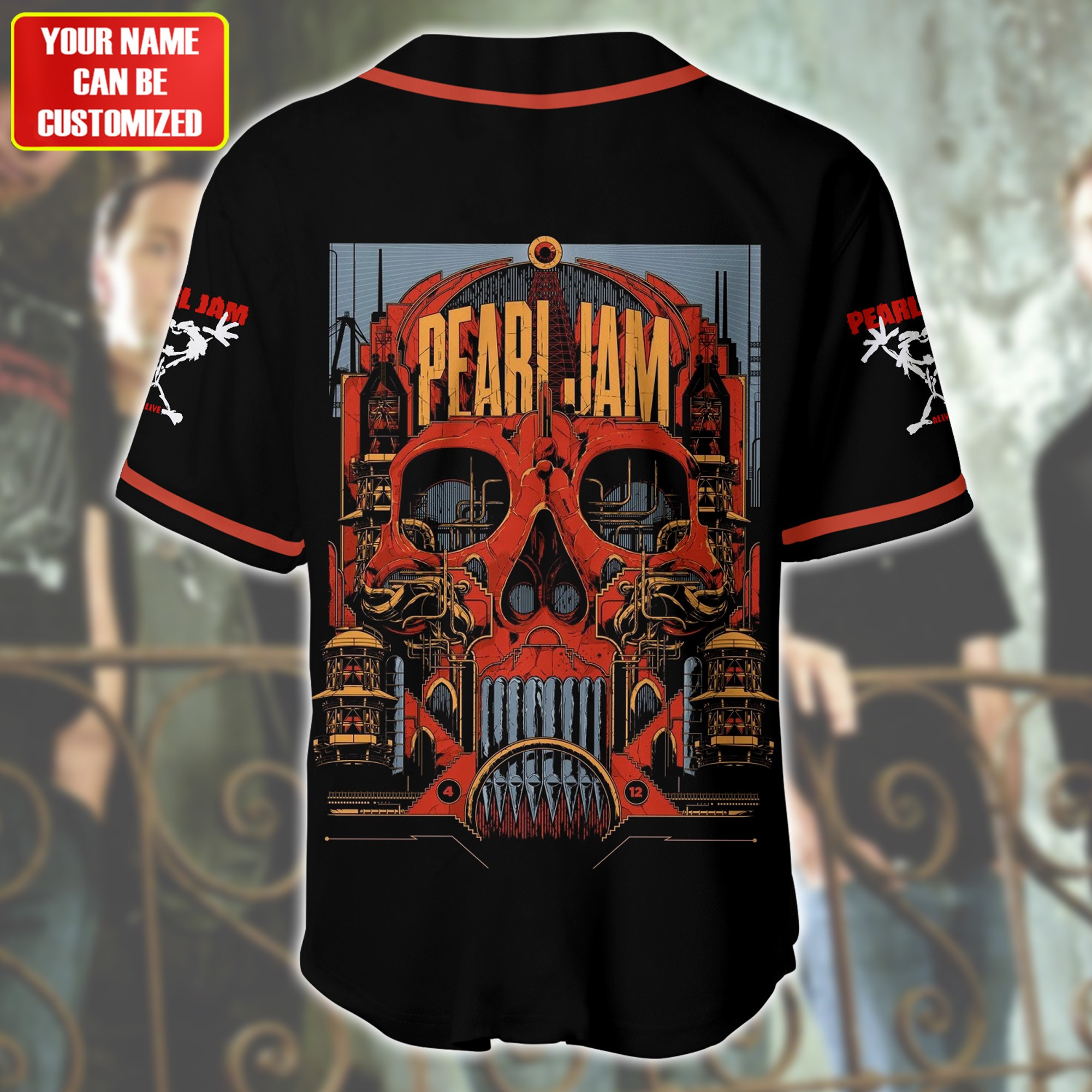 Jerseytrend Pearl Jam Band Personalized Baseball Jersey For Fans - Image 4