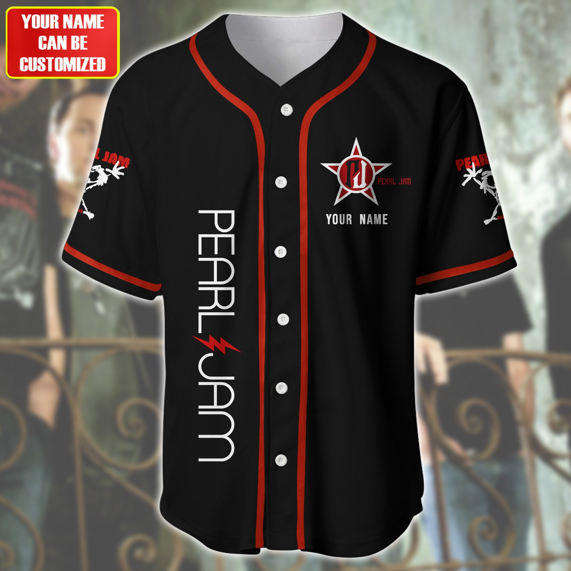 Jerseytrend Pearl Jam Band Personalized Baseball Jersey For Fans - Image 3