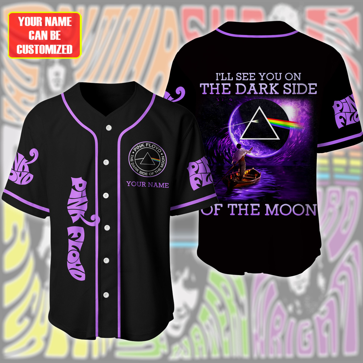 Jerseytrend Pink Floyd Band Personalized Baseball Jersey For Fans - Image 2