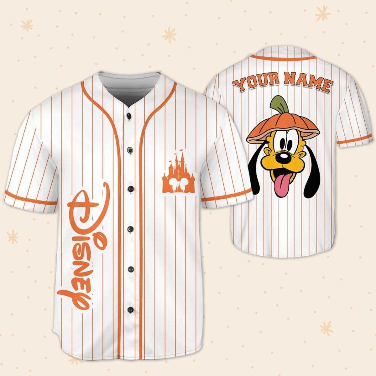 Mckenzieshoponline Pluto Dog Halloween Magic Kingdom Disneyland Personalized Baseball Jersey For Fans - Image 6