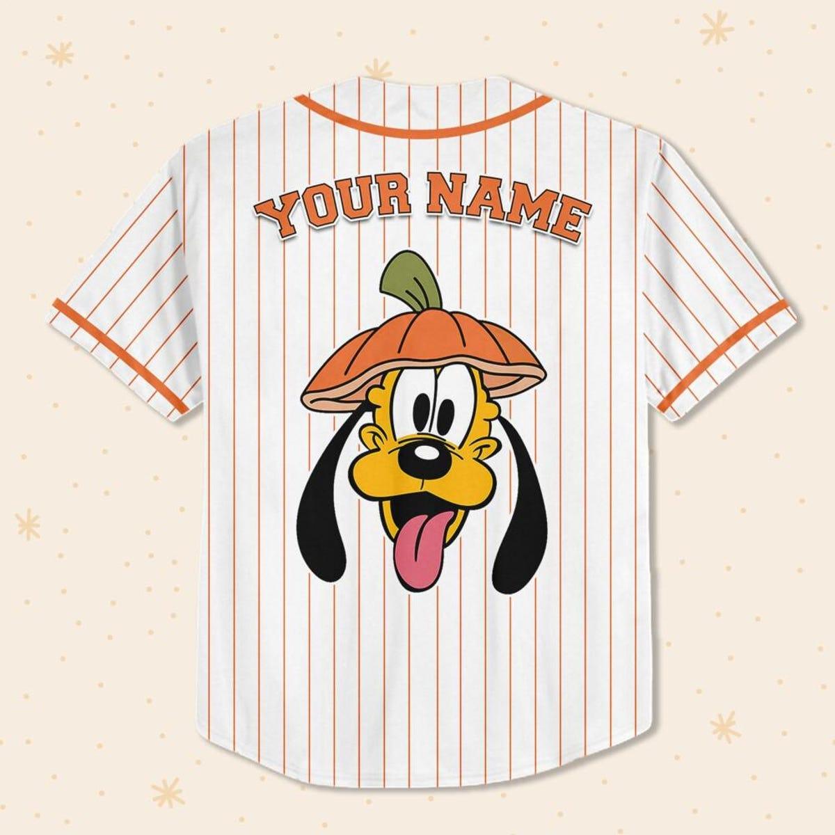 Mckenzieshoponline Pluto Dog Halloween Magic Kingdom Disneyland Personalized Baseball Jersey For Fans - Image 4