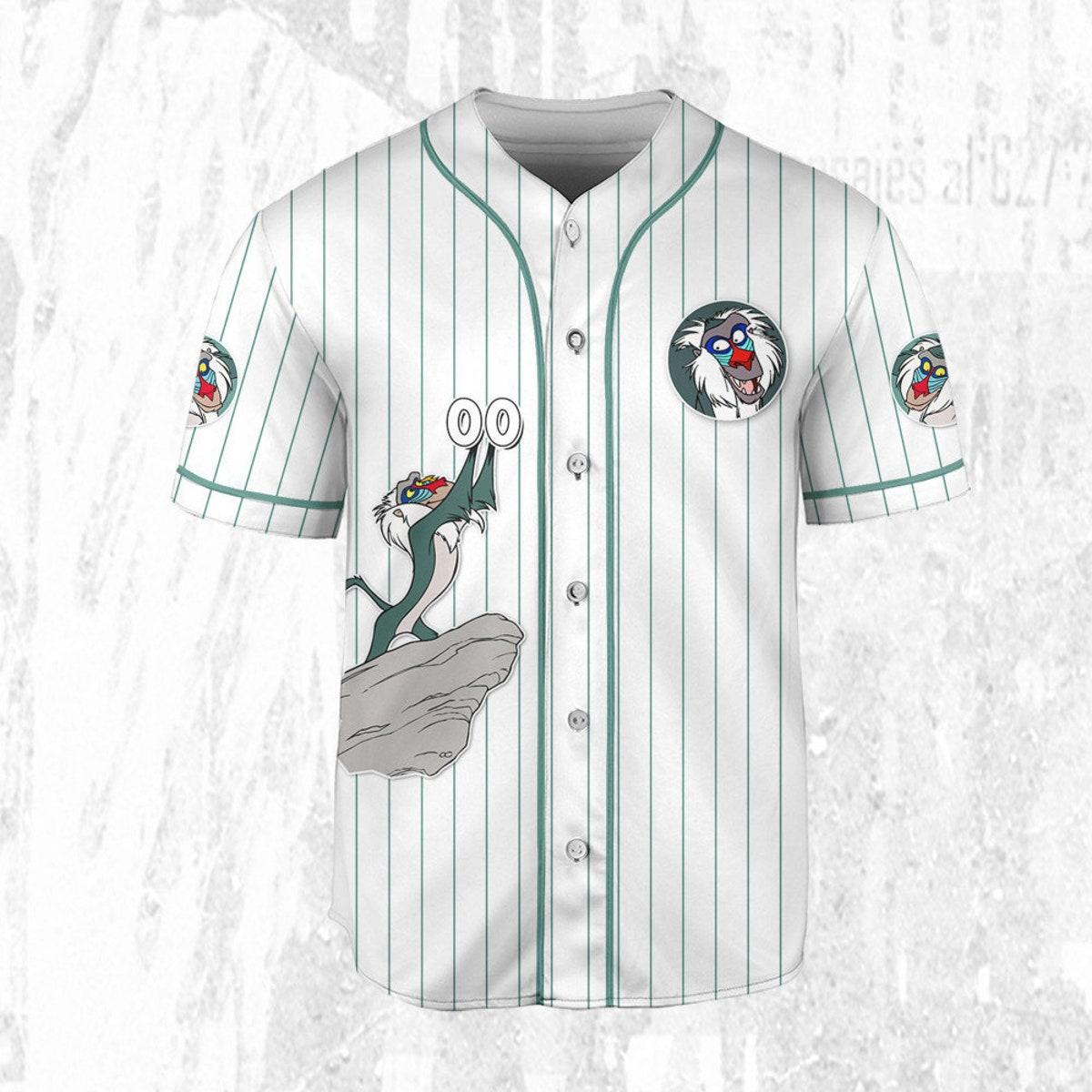 Mckenzieshoponline Princess Lion King Rafik White Mint Personalized Baseball Jersey For Fans - Image 4